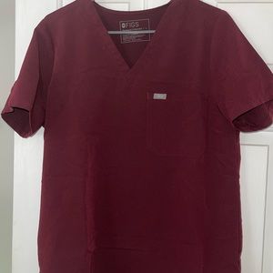 figs maroon catarina top (large)